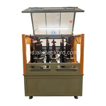 Sistema de máquina de ensamblaje con rotura de puente térmico para ventanas de aluminio